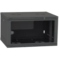 Шкаф телекоммуникационный двери стекло (черный) IPCOM 4U 600x450