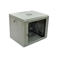Шкаф 19" , 600x500x507мм (Ш*Г*В), эконом, акриловое стекло, серый 9U