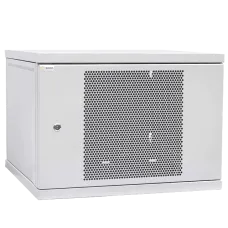 Шафа телекомунікаційна двері перф (сірий) IPCOM 9U 600x450