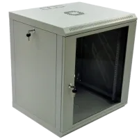 Шафа 19", 600x500x640мм (Ш*Г*В), економ, акрилове скло, сіра 12U