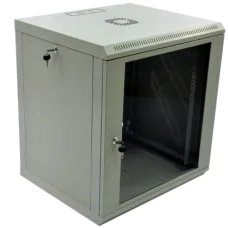 Шкаф 19", 600x500x640мм (Ш*Г*В), эконом, акриловое стекло, серый 12U