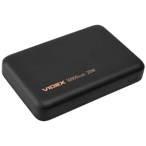 Повербанк VIDEX VPB-331 15W+PD20W Black 10000mAh