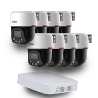 Dahua WizColor Kit - Buy and Try! (8х DH-SD2C400NA-B-PV-PRO +1 х NVR2108-I2)