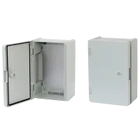 Щит с монтажной панелью,опаловая дверь IP 65 ERKA 022