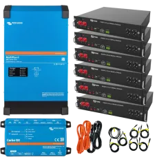 Система безперебійного живлення 1 фаза 4кВт 14,4кВт•год VictronEnergy MultiPlus-II + Dyness
