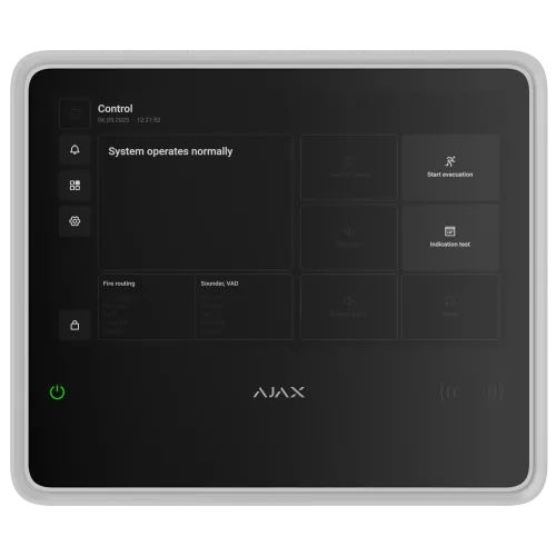 Пожежна централь Ajax EN54 Fire Hub white
