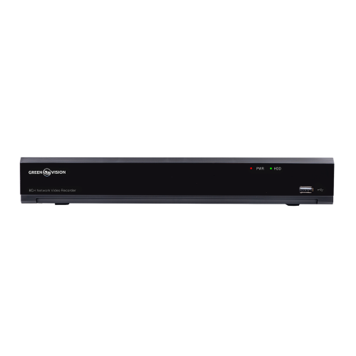 IP відеореєстратор 8-канальний 12MP NVR GreenVision GV-N-I016/08 (A)
