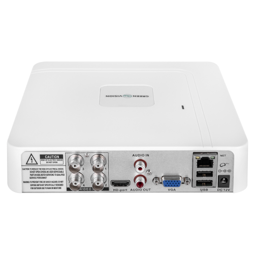 Гібридний відеореєстратор 4-канальний 8MP AHD GreenVision GV-A-S044/04 4K (Lite)