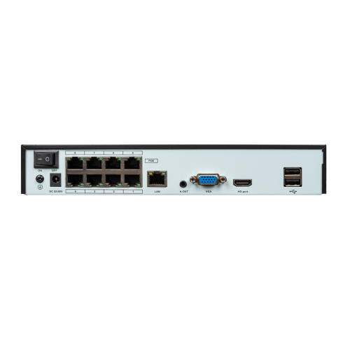 IP відеореєстратор 10-канальний 8MP NVR GreenVision GV-N-S024/08 (8POE) (Lite)