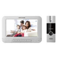 Комплект відеодомофон та панель виклику Hikvision DS-KIS204T