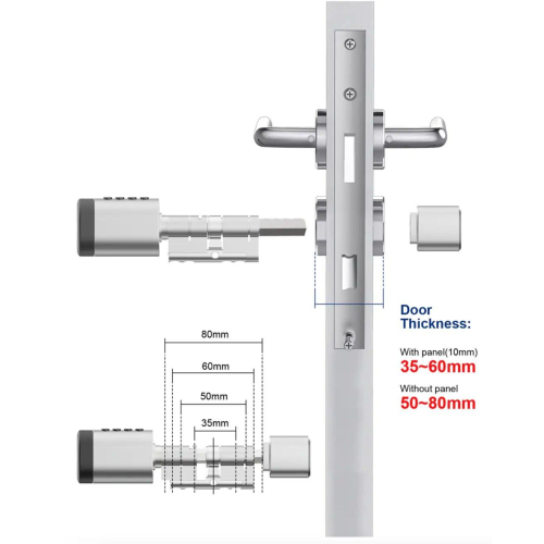 PES Cylinder Silver 55х50Т кодовий смарт-циліндр для замка